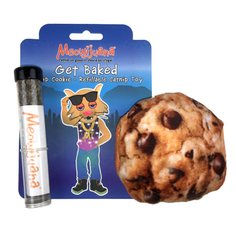 Meowijuana Refillable Get Baked Catnip Cookie Cat Toy