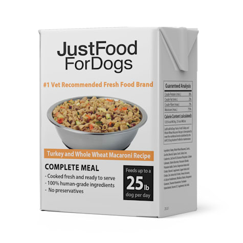 JustFoodForDogs Pantry Fresh Adult Turkey & Whole Wheat Macaroni Wet Dog Food