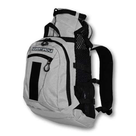 K9 Sport Sack Air Plus 2 Grey Backpack Pet Carrier With Storage
