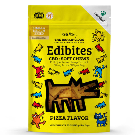 Pet Releaf Special Edition Keith Haring Collection Edibites Pizza Flavor Soft Chews For Dogs 7 5 Oz Count Of 30 Petco