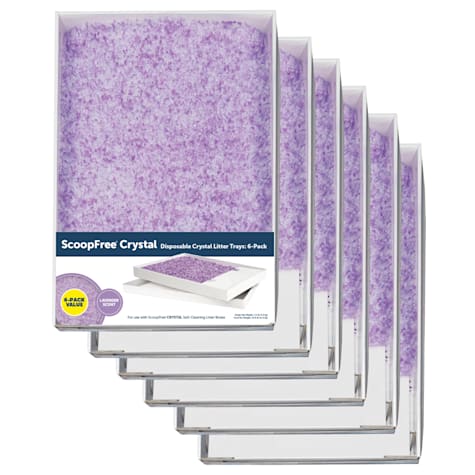 ScoopFree by PetSafe Lavender Disposable Crystal Cat Litter Tray