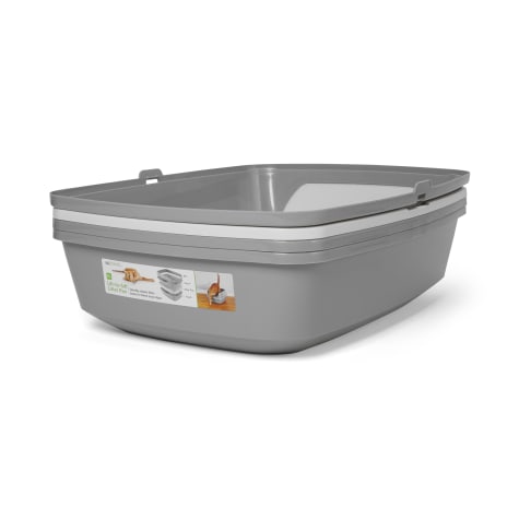 So Phresh Grey & White Lift-to-Sift Cat Litter Pan