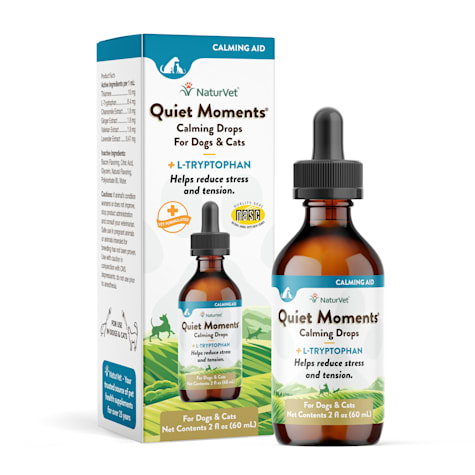 NaturVet Quiet Moments Calming Drops for Pets