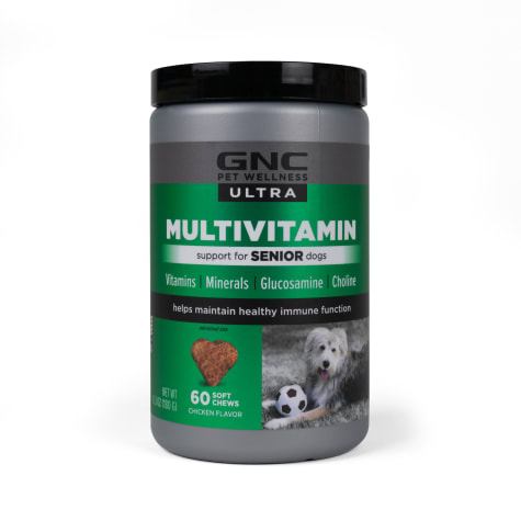 GNC Ultra for Pets Multivitamin Chicken Flavor Soft Chews for Senior Dogs