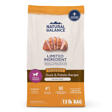 Natural Balance Limited Ingredient Small-Breed Adult Grain-Free Dry Dog Food Reserve Duck & Potato Recipe