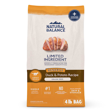 Natural Balance Limited Ingredient Adult Grain-Free Dry Dog Food Reserve Duck & Potato Recipe