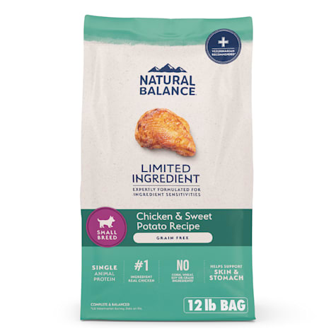 Natural Balance Limited Ingredient Small Breed Adult Grain-Free Dry Dog Food Chicken & Sweet Potato Recipe