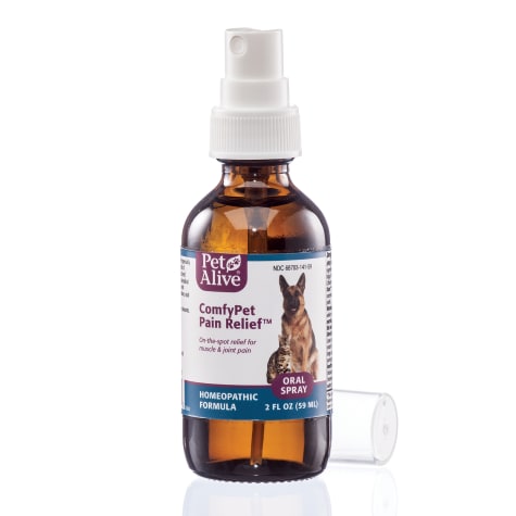 PetAlive ComfyPet Pain Relief Oral Spray Natural Homeopathic Formula Minor Aches and Pains for Pets