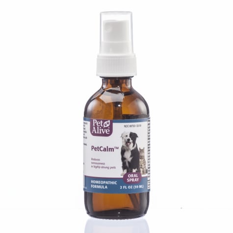 PetAlive PetCalm Oral Spray Natural Homeopathic Formula for Nervous System Balance and Stress for Pets