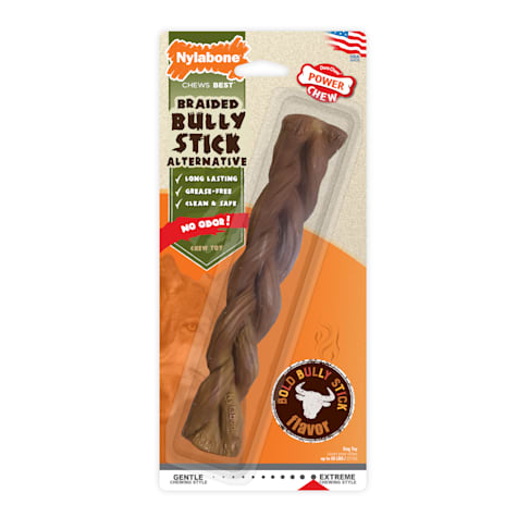 Nylabone Power Chew Bully Stick Alternative Dog Chews