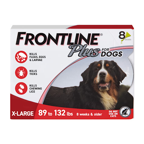FRONTLINE Plus Flea and Tick Treatment for X-Large Dogs Up to 89 to 132 lbs.