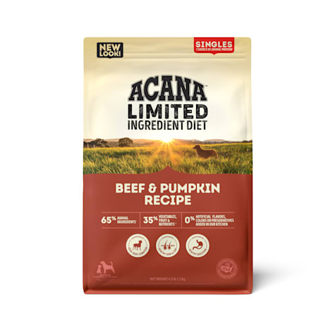 ACANA Singles Beef & Pumpkin Recipe Dry Dog Food, 4.5lbs. | Petco