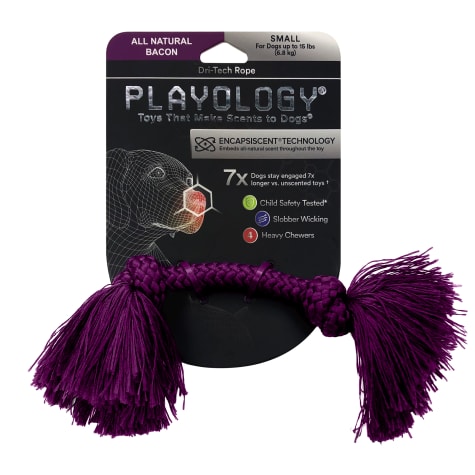 Playology Dri-Tech Rope Bacon Dog Toy