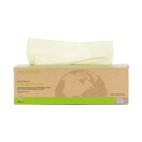 So Phresh Earth-Conscious 38% USDA Certified Biobased Content Pantry Pack Dog Waste Bags