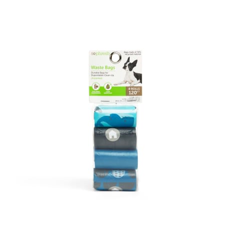 So Phresh Blue & Grey Whale-Print Unscented Dog Waste Bags