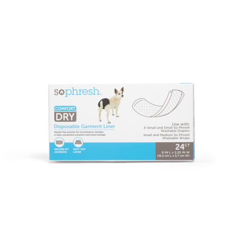 So Phresh Comfort Dry Disposable Garment Liners for Dogs