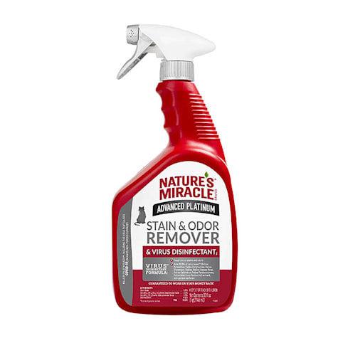Nature's Miracle Advanced Platinum Stain & Odor Remover & Virus Disinfectant Antibacterial Formula for Cats