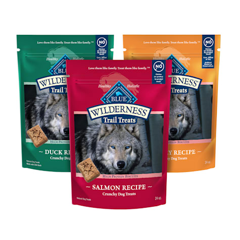 Blue Buffalo Wilderness Variety Pack Dog Treats Made with Natural Ingredients Duck, Turkey & Salmon