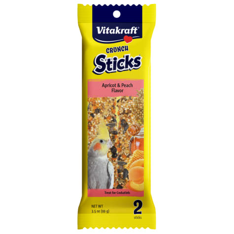 Vitakraft Crunch Sticks Apricot Peach for Cockatiel Treat