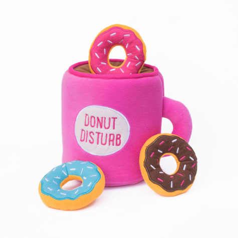 ZippyPaws Zippy Burrow Coffee and Donutz Dog Toy