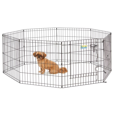 Midwest Black Contour Exercise Pen for Dogs