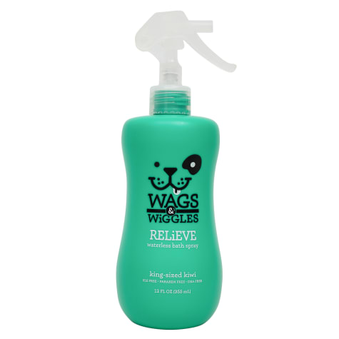 Wags & Wiggles Relieve Waterless Bath King Sized Kiwi Anti-Itch Dog Spray