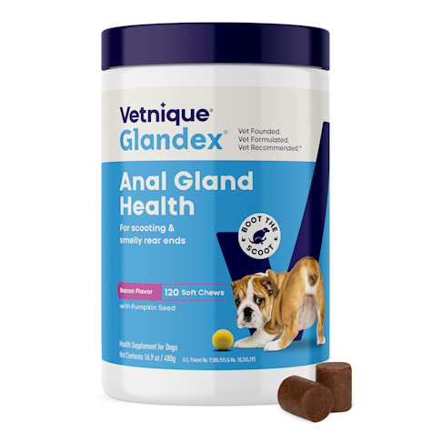Vetnique Glandex Pork Liver Flavoured Anal Gland Support Dog Chews