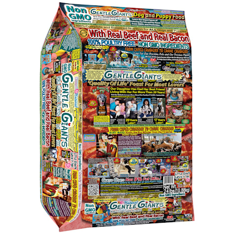 Gentle Giants Non GMO Real Beef and Bacon Dog and Puppy Dry Food