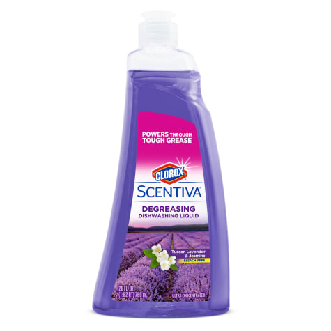 Clorox Scentiva Degreasing Dishwashing Liquid Soap in Tuscan Lavender & Jasmine Scent