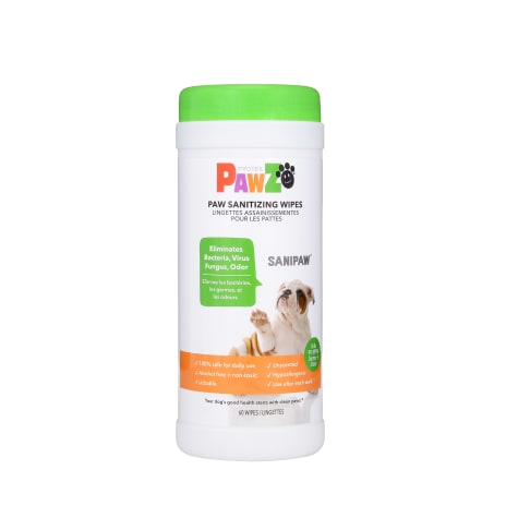 PAWZ SaniPaw Paw Sanitizer Spray Wipes for Dogs