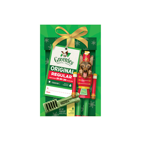 Greenies Original Regular Nutcracker Natural Holiday Dental Dog Chew