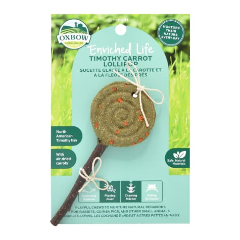 Oxbow Enriched Life Timothy Lollipop Carrot for Rabbit
