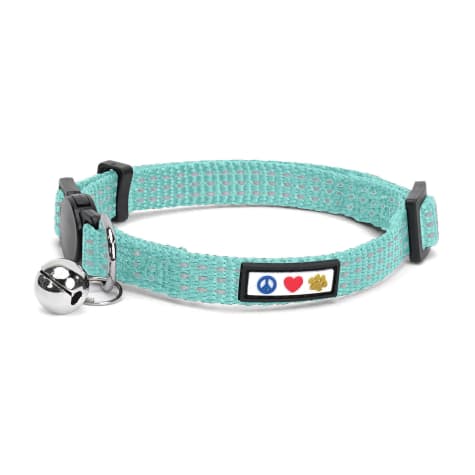 Pawtitas Reflective Safety Buckle Removable Bell Kitten or Cat Collar