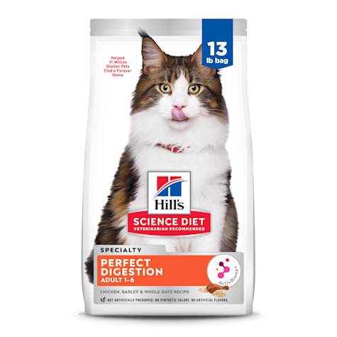 Hill's Science Diet Adult Perfect Digestion Chicken, Barley & Whole Oats Recipe Dry Cat Food