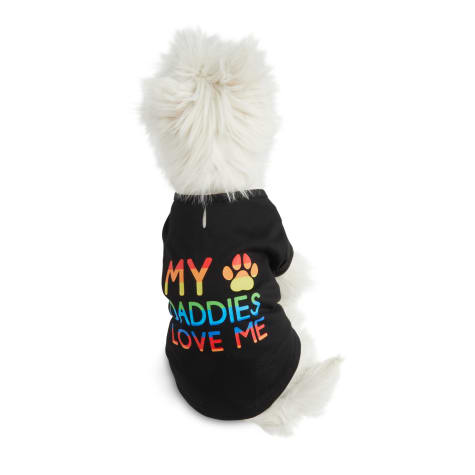 YOULY The Proudest Rainbow My Daddies Love Me Dog T-Shirt