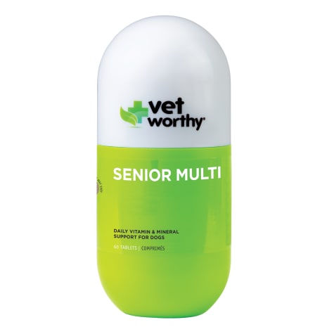 Vet Worthy Senior Multi Liver Flavored Chewable Tablets for Dogs