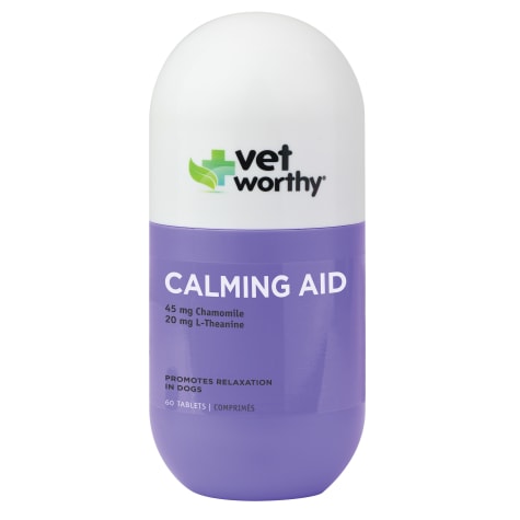Vet Worthy Calming Aid Liver Flavored Chewable Tablets for Dogs