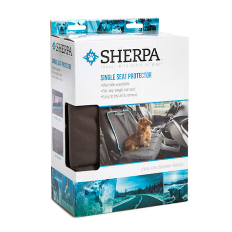 Sherpa Gray Single Car Seat Cover for Dogs