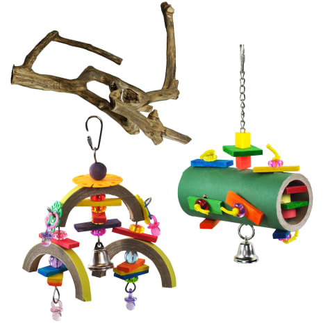 A&E Cage Company Starter Bundle for Medium Birds