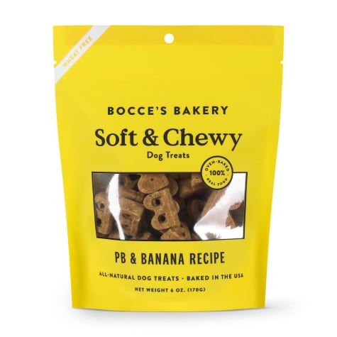 Bocce's Bakery Basic Peanut Butter Banana Soft & Chewy Dog Treats