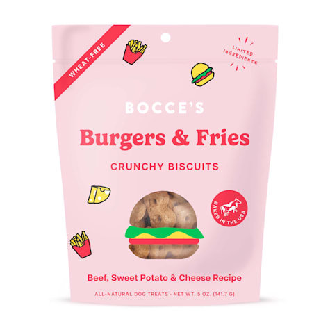 Bocce's Bakery Burgers and Fries Dog Biscuits