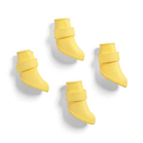 YOULY The Nature Lover Yellow Waterproof Silicone Dog Boots