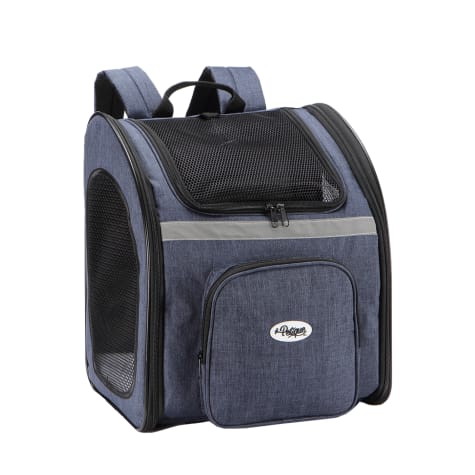 Petique The Backpacker Denim Pet Carrier