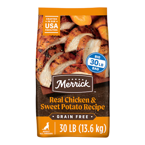 Merrick Premium Wholesome Natural Kibble with Real Chicken and Sweet Potato Grain Free Dry Adult Dog Food