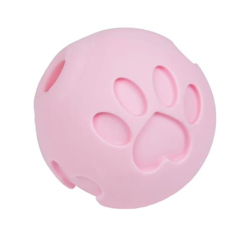 Petique Pink Paw Me! Treat Ball Dispenser for Pets