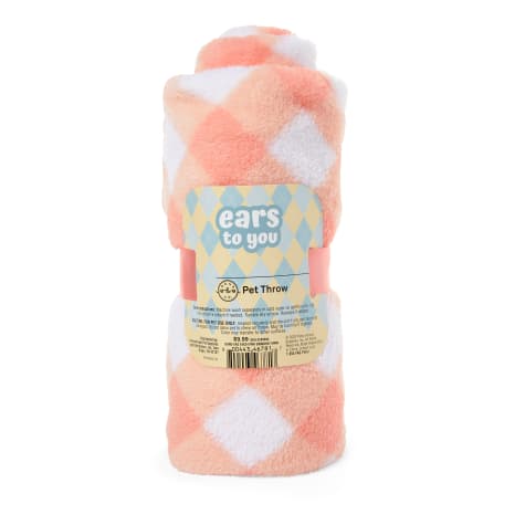 Bond & Co. Pink Gingham Pet Throw