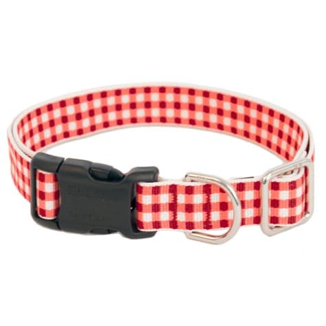 Harry Barker Red Gingham Dog Collar