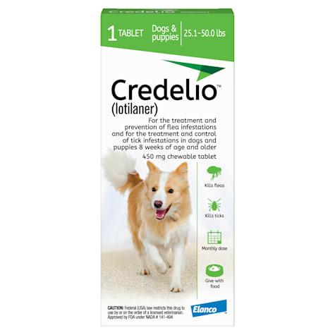 Credelio Chewable Tablet for Dogs 25.1-50 lbs