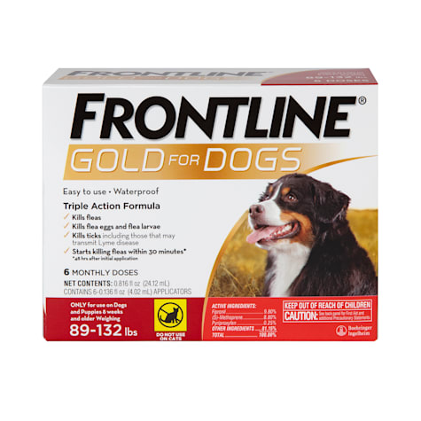 FRONTLINE Gold Flea & Tick Treatment for X-Large Dogs Up to 89 to 132 lbs.