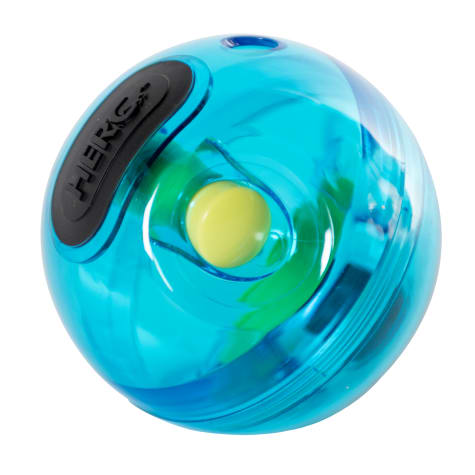 Hero Blue Treat N Play Giggle Ball Dog Toy